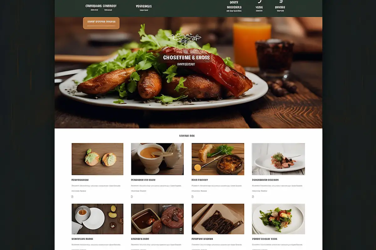 طراحی و توسعه سایت رستوران