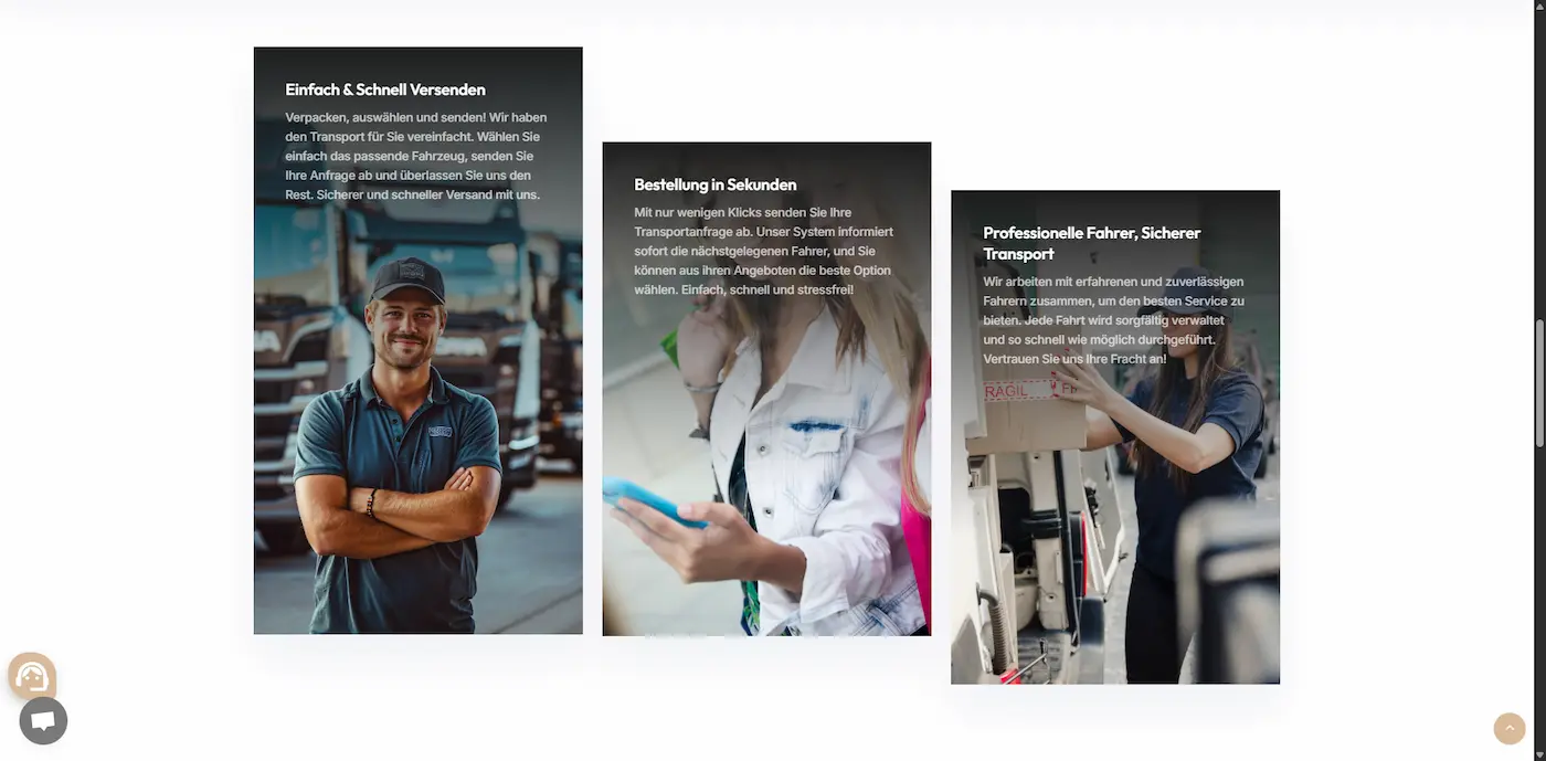 وب سایت خدمات حمل و نقل سیتی فلکس