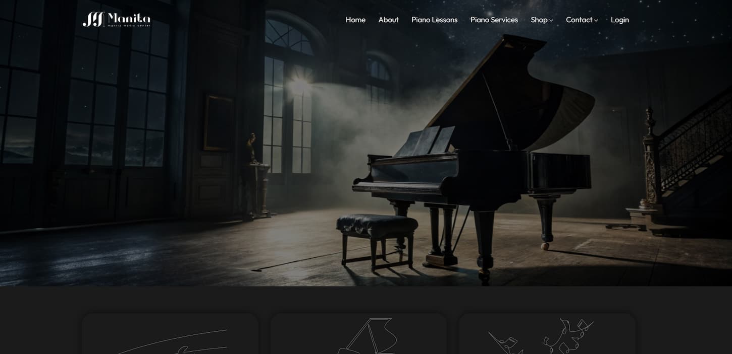 سایت و اپلیکیشن تعمیر و آموزش پیانومانیتاموزیک سنتر