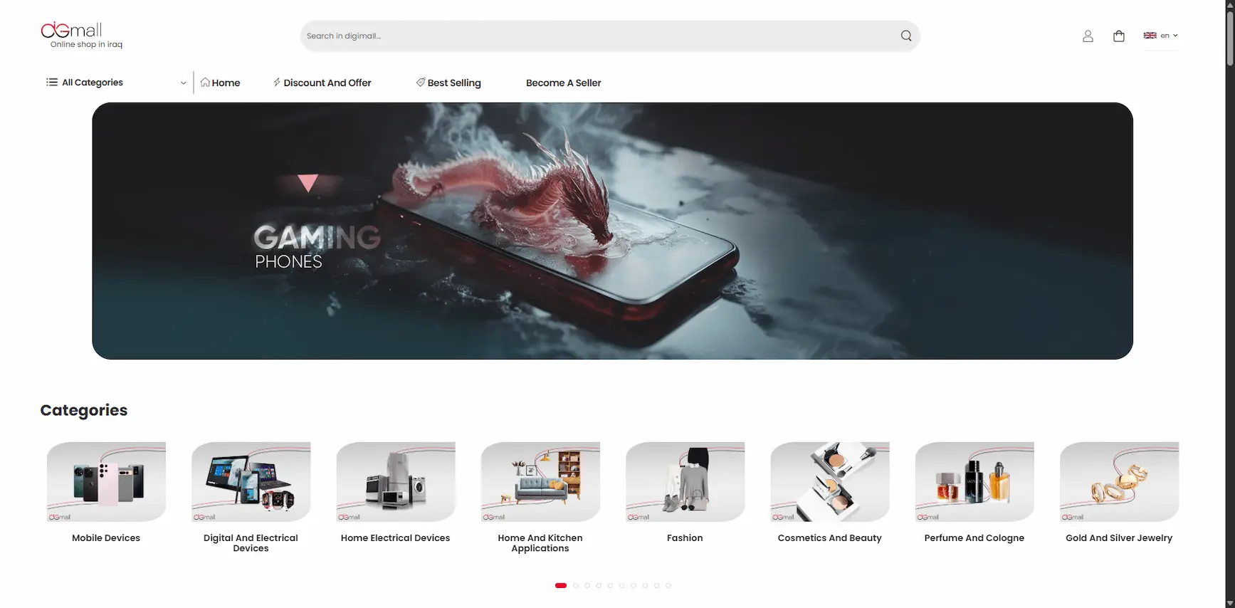 وب سایت فروشگاهی چند منظوره مشابه آمازون