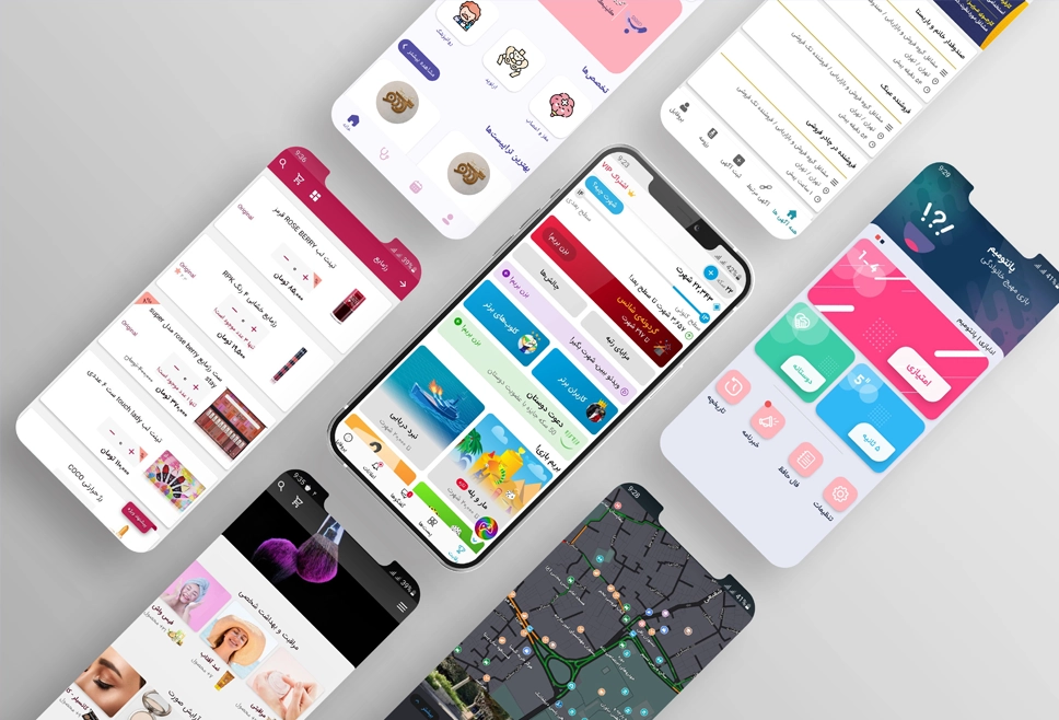 خرید  طراحی و ساخت اپلیکیشن‌های موبایل و انتشار در پلتفرم‌ها فروشگاه چنار خیام